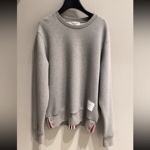 Thom Browne Crewneck Grey Sweater